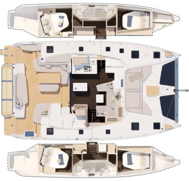Fountaine Pajot FP 44 Quatuor Ace of Sails