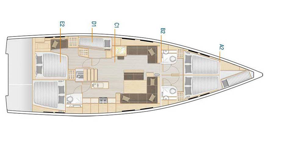 Hanse 548 Stargazing